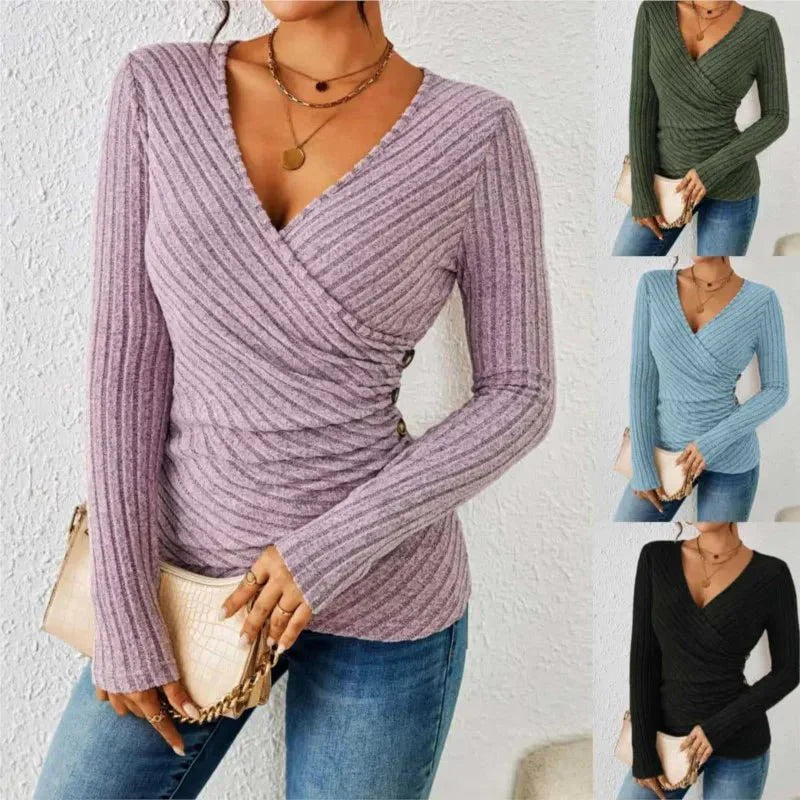AURORA - Tummy Tucking Long Sleeve Top - Savile & Sage