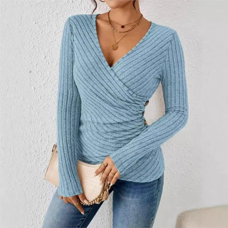 AURORA - Tummy Tucking Long Sleeve Top - Savile & Sage