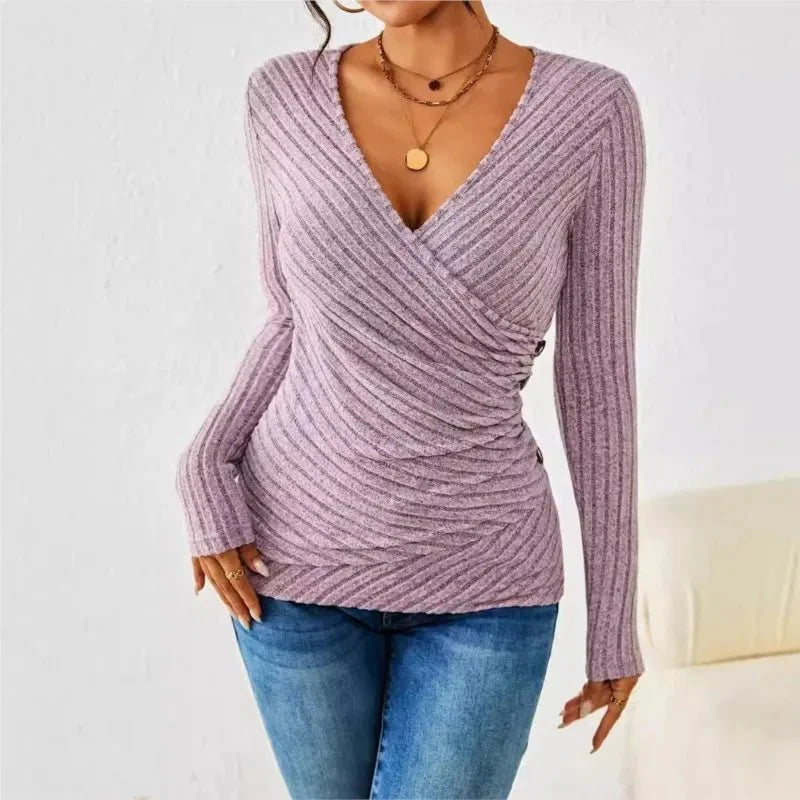 AURORA - Tummy Tucking Long Sleeve Top - Savile & Sage