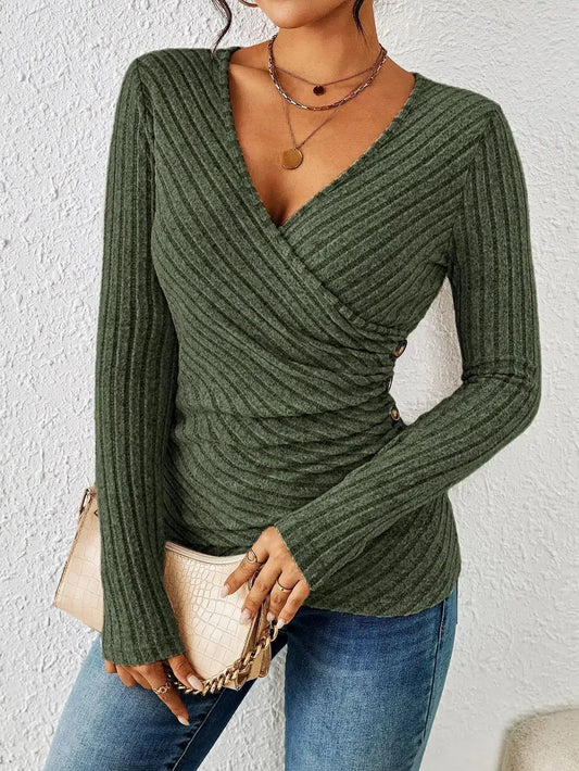 AURORA - Tummy Tucking Long Sleeve Top - Savile & Sage