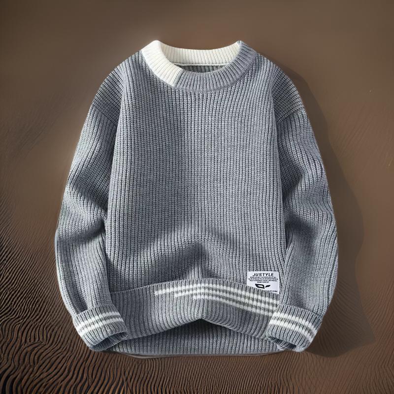 Brent - Round Neck knitted Sweater - Savile & Sage