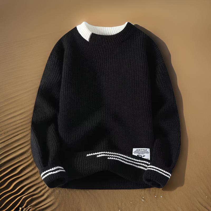 Brent - Round Neck knitted Sweater - Savile & Sage