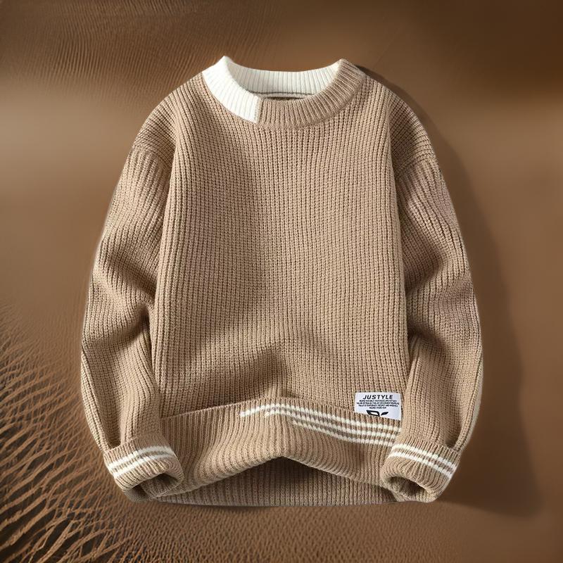 Brent - Round Neck knitted Sweater - Savile & Sage