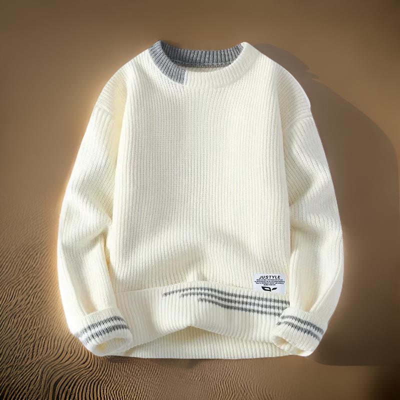 Brent - Round Neck knitted Sweater - Savile & Sage