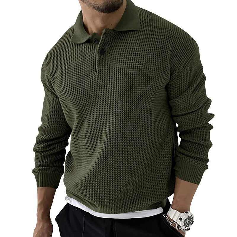 Celmo | Textured Polo-Collar Sweater - Savile & Sage