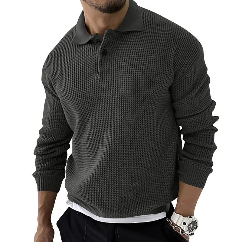 Celmo | Textured Polo-Collar Sweater - Savile & Sage
