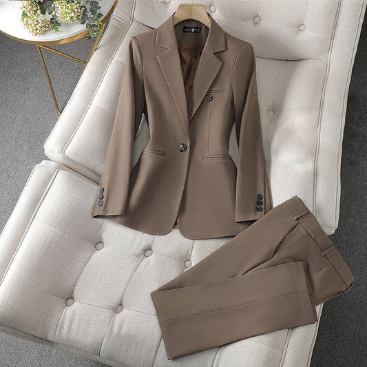 Claudia | Effortless Stylish Blazer Trousers Set - Savile & Sage