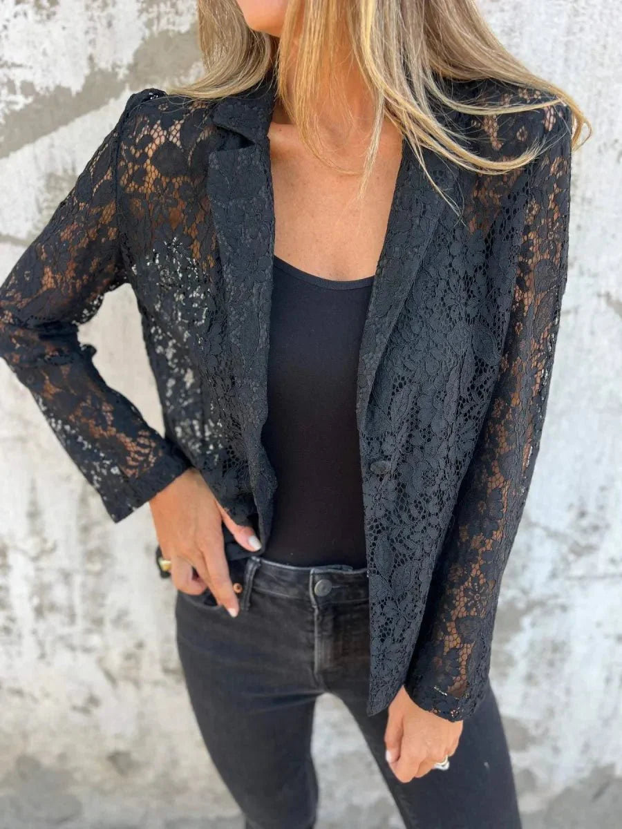 Lucienne | Elegant Lace Women’s Blazer - Savile & Sage