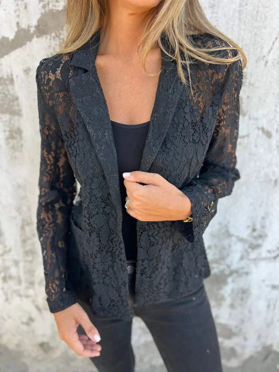 Lucienne | Elegant Lace Women’s Blazer - Savile & Sage