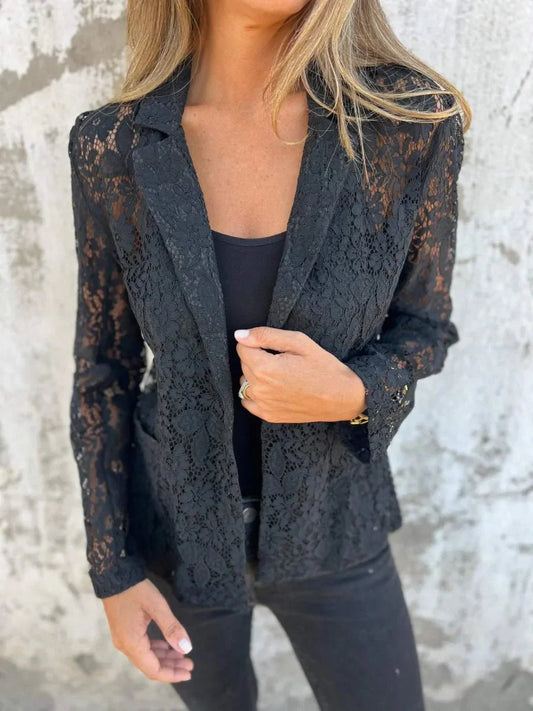 Lucienne | Elegant Lace Women’s Blazer - Savile & Sage