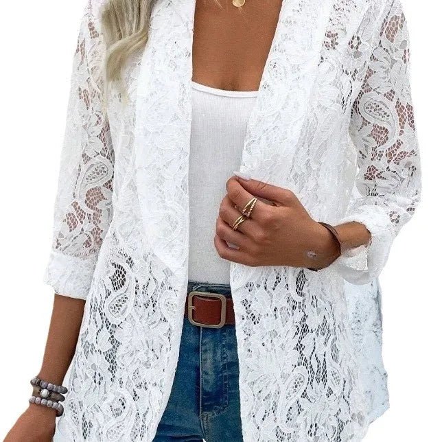 Lucienne | Elegant Lace Women’s Blazer - Savile & Sage