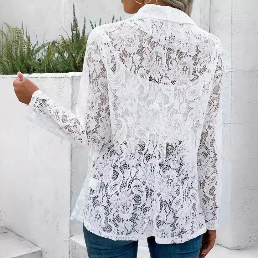 Lucienne | Elegant Lace Women’s Blazer - Savile & Sage