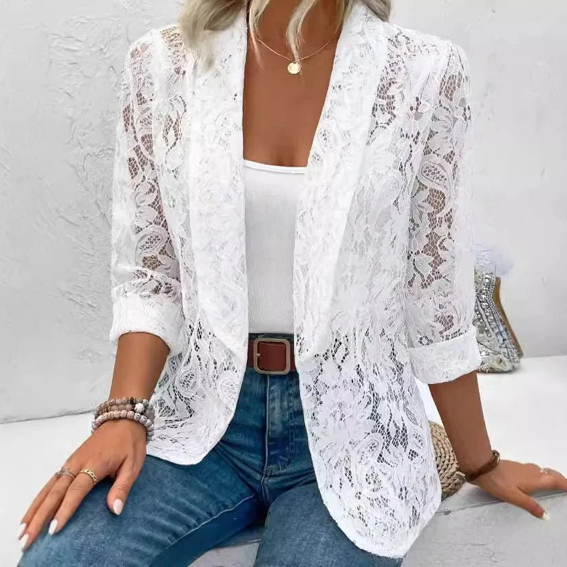 Lucienne | Elegant Lace Women’s Blazer - Savile & Sage
