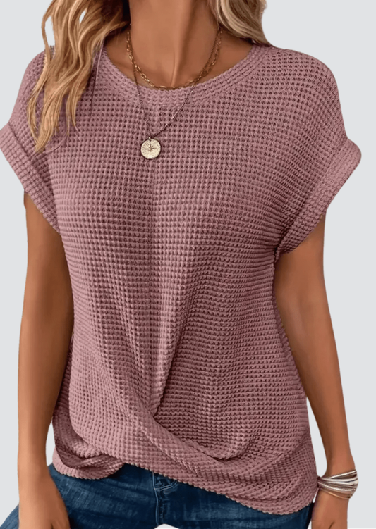 Luna | Tummy Tucking Waffle-knit top